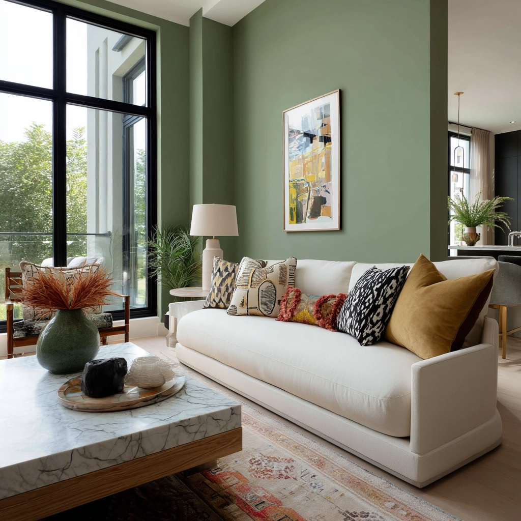 green living room ideas 53