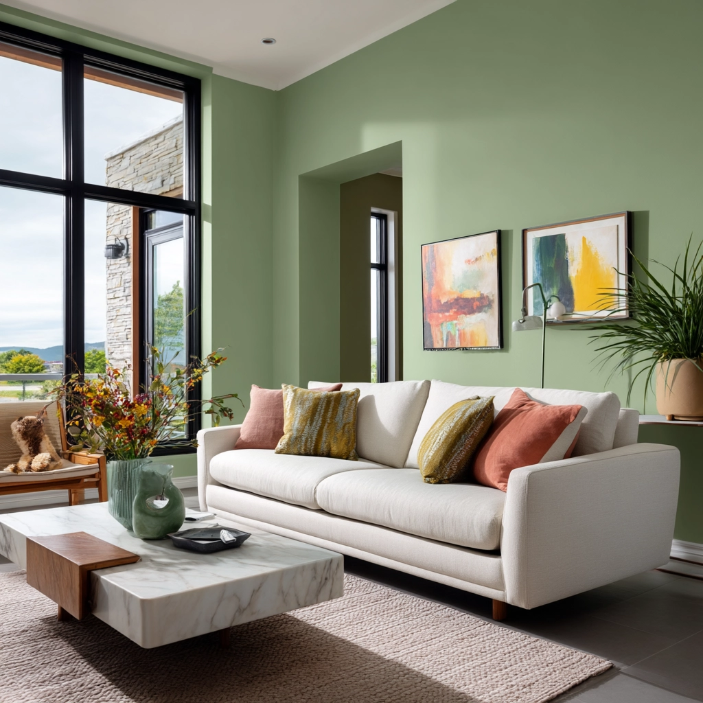 green living room ideas 54