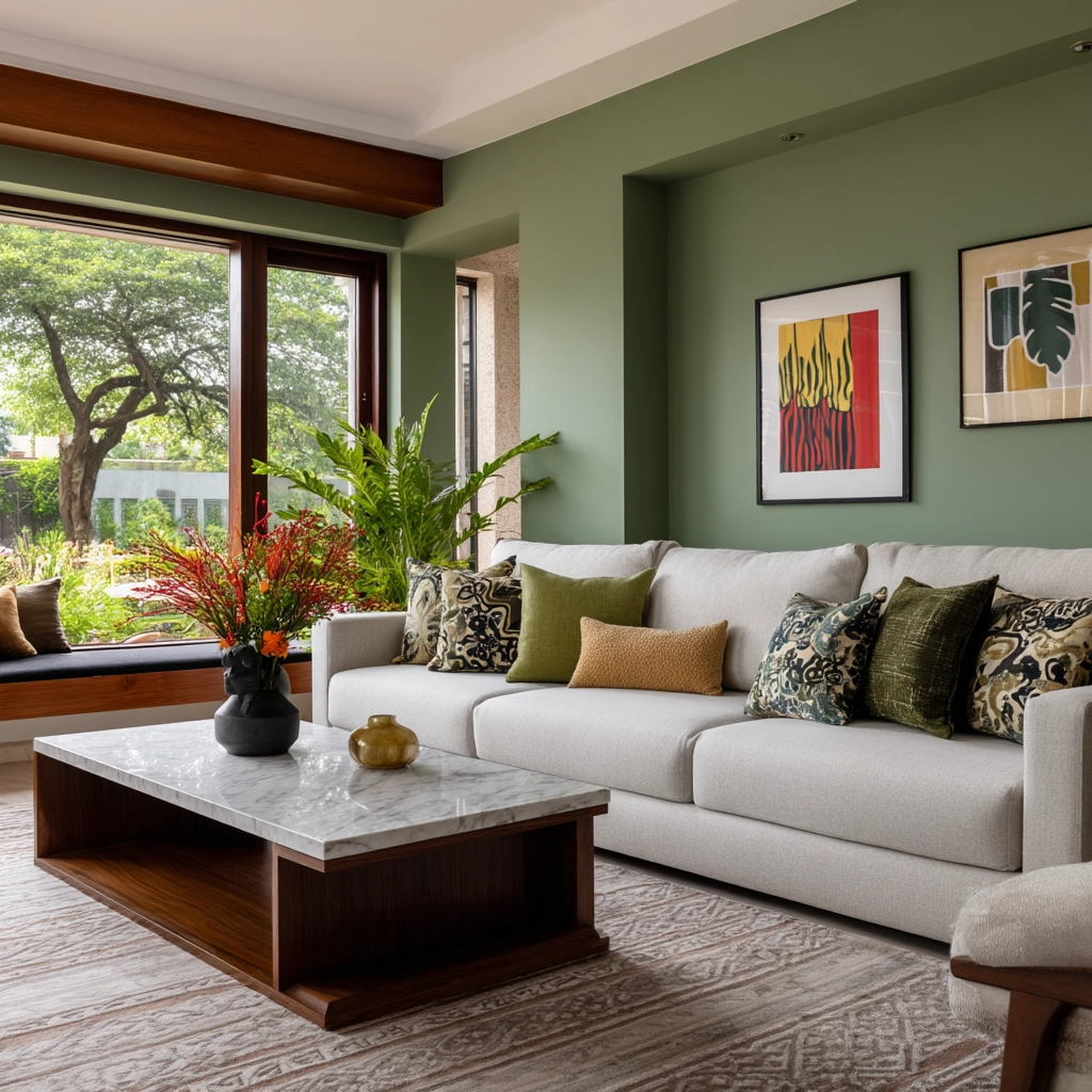 green living room ideas 56