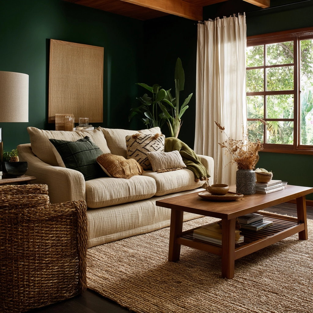 green living room ideas 57