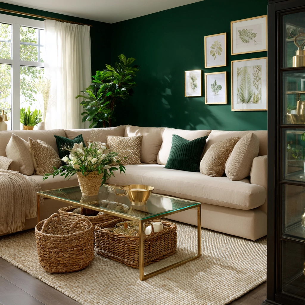green living room ideas 7