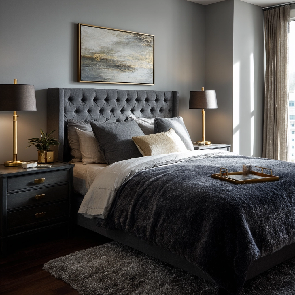 grey bedroom decor 10