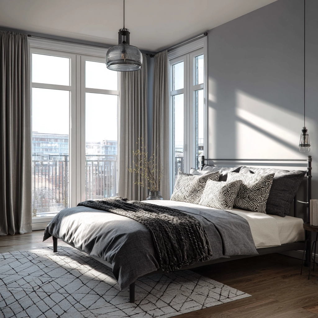 grey bedroom decor 13