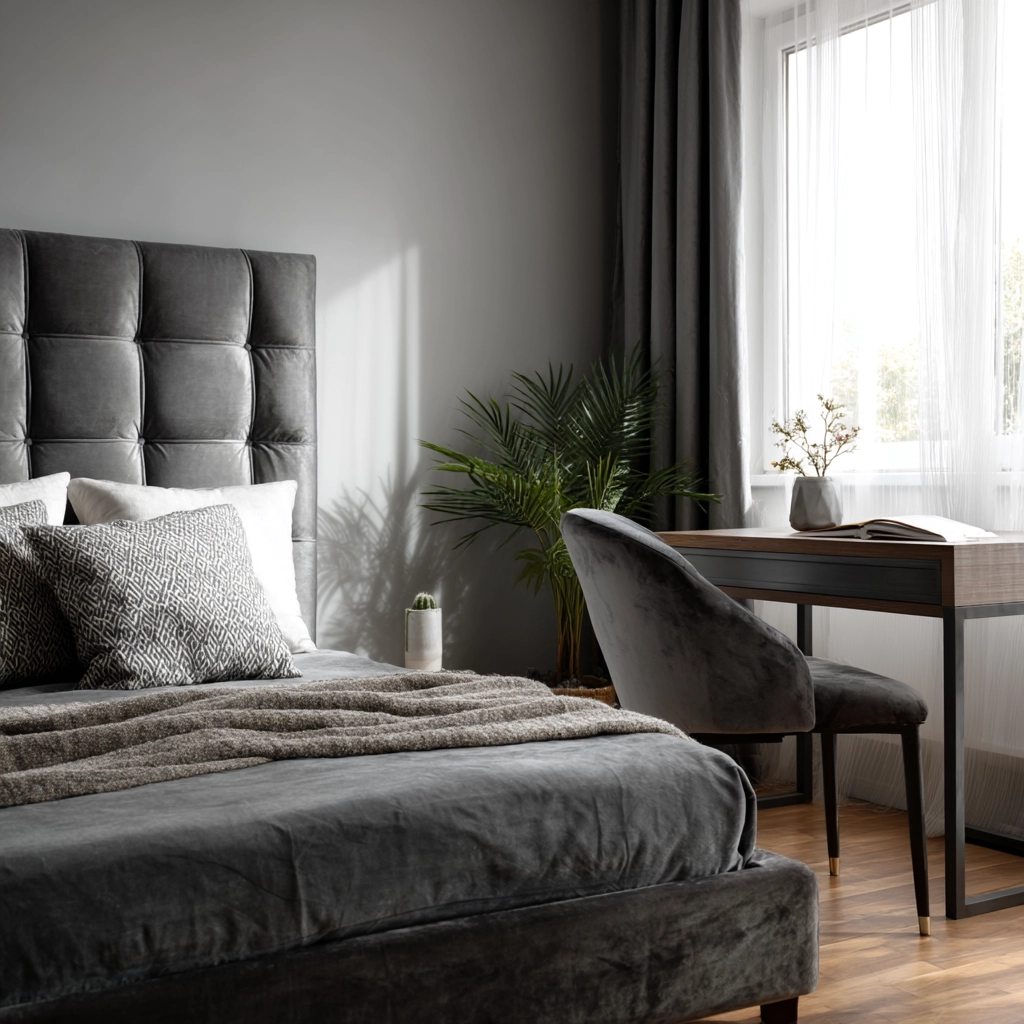 grey bedroom decor 21