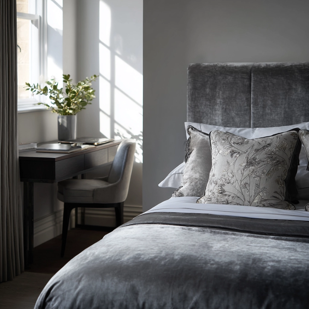 grey bedroom decor 22