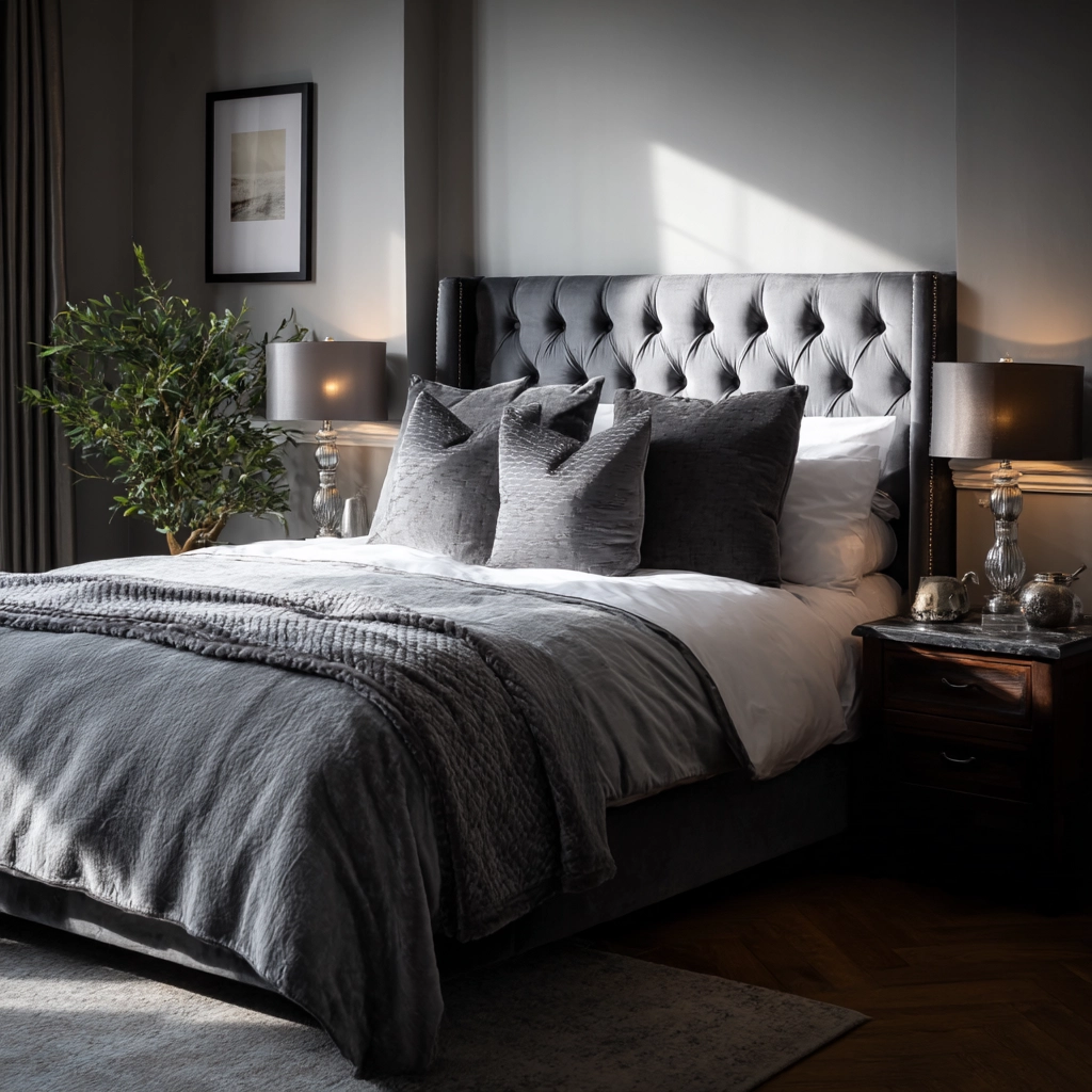 grey bedroom decor 29