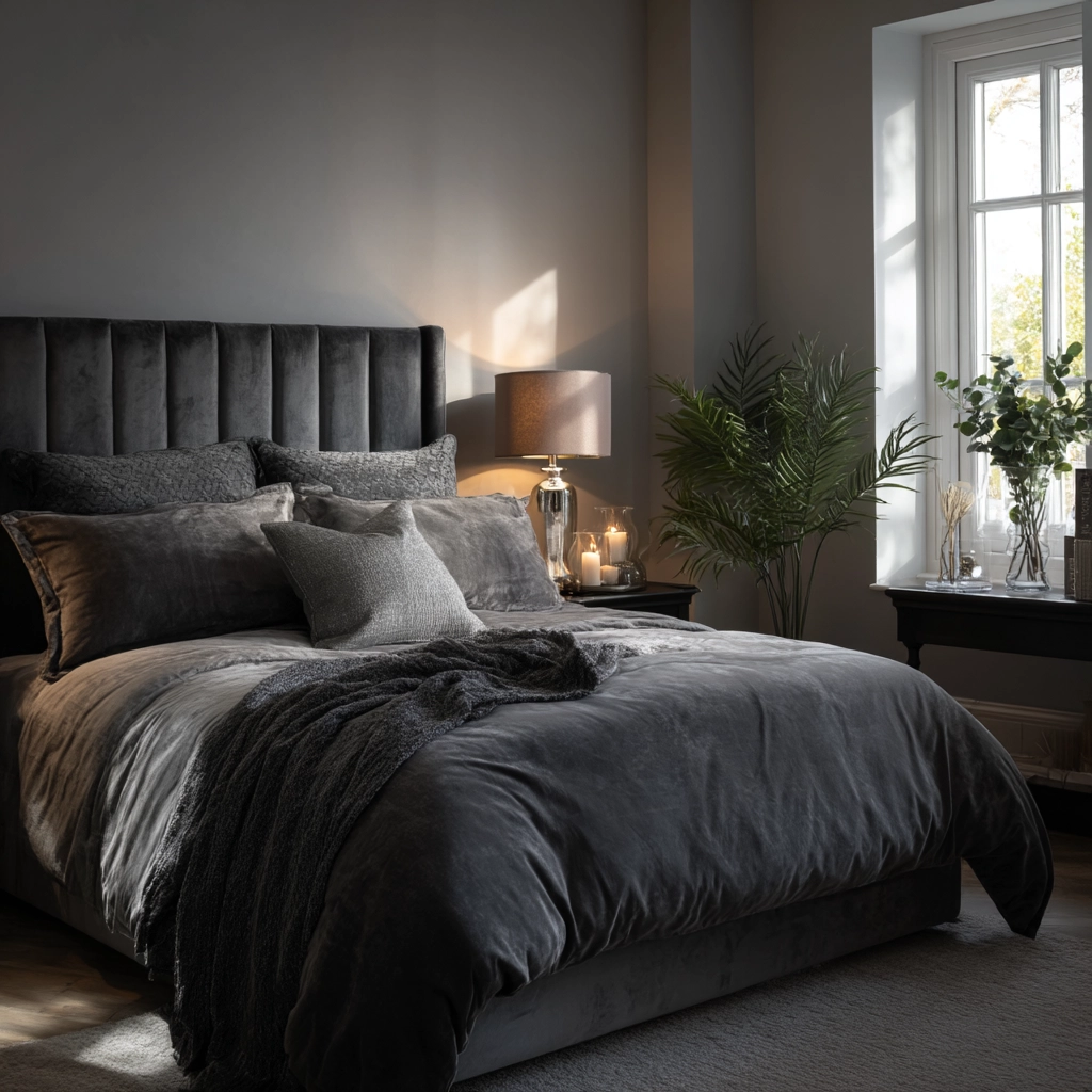 grey bedroom decor 30