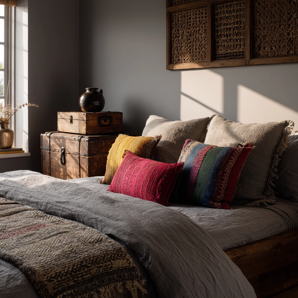 grey bedroom decor 37
