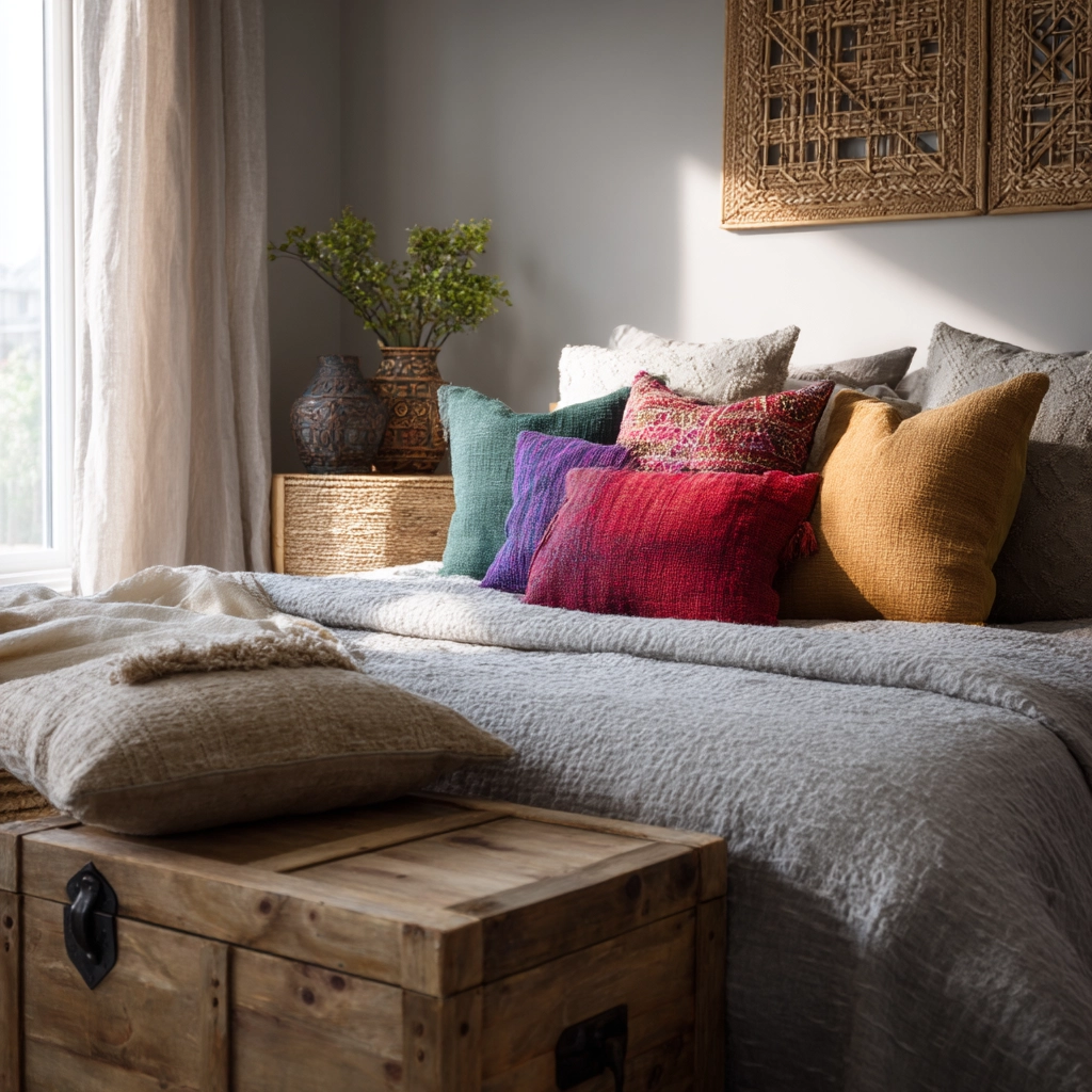 grey bedroom decor 38
