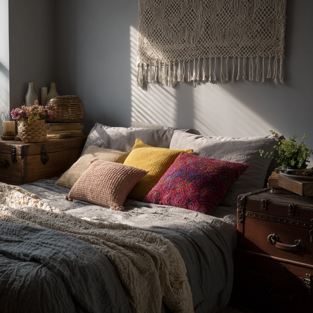 grey bedroom decor 40