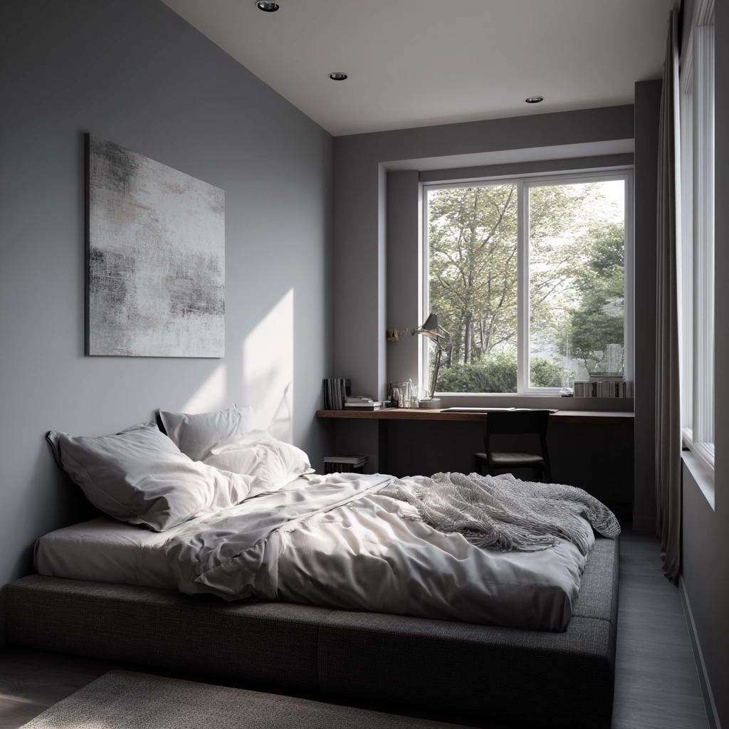 grey bedroom decor 43