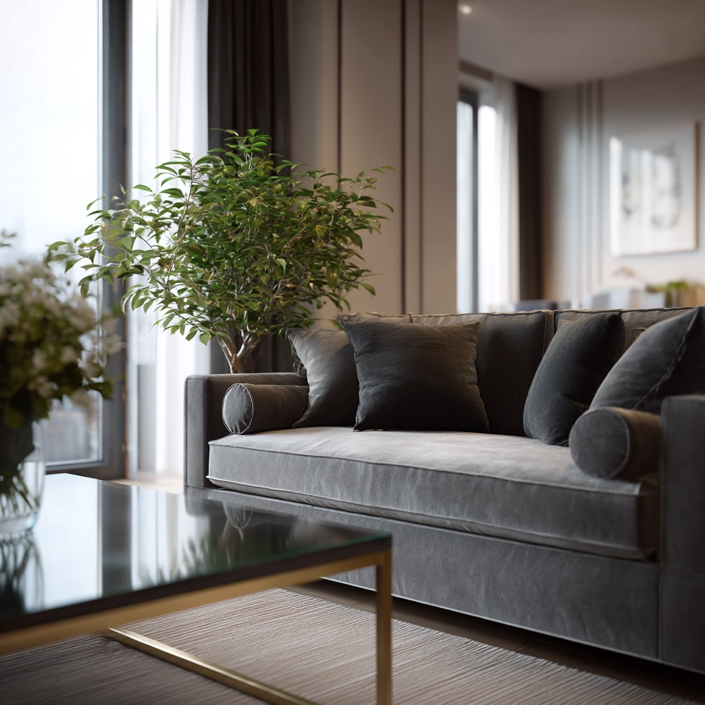 grey couch living room 55