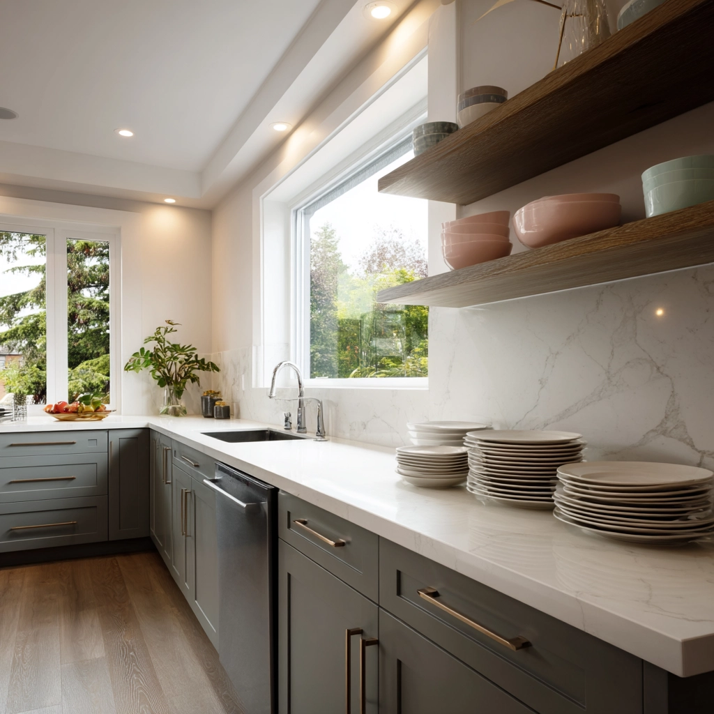 grey kitchen cabinets 1