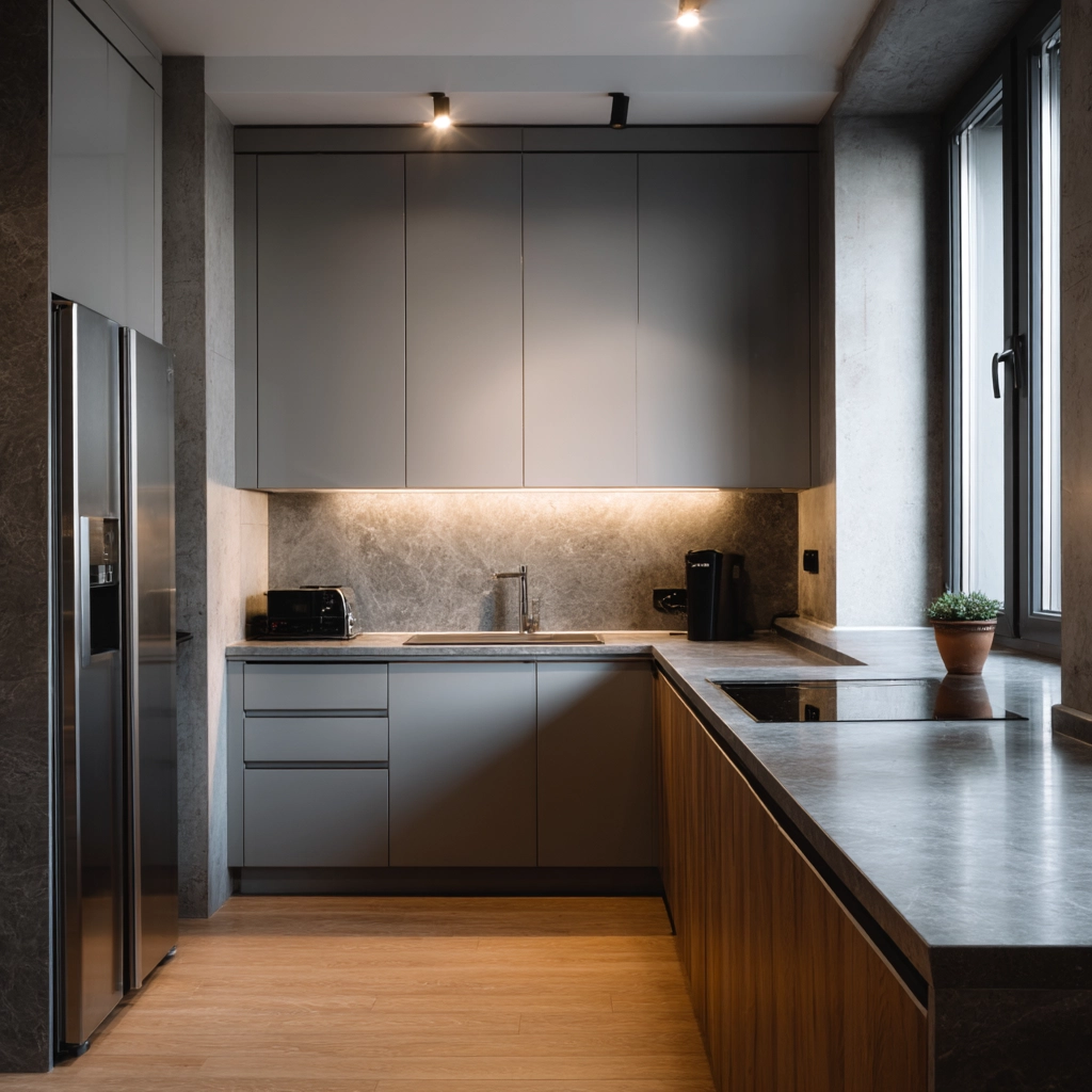 grey kitchen cabinets 37