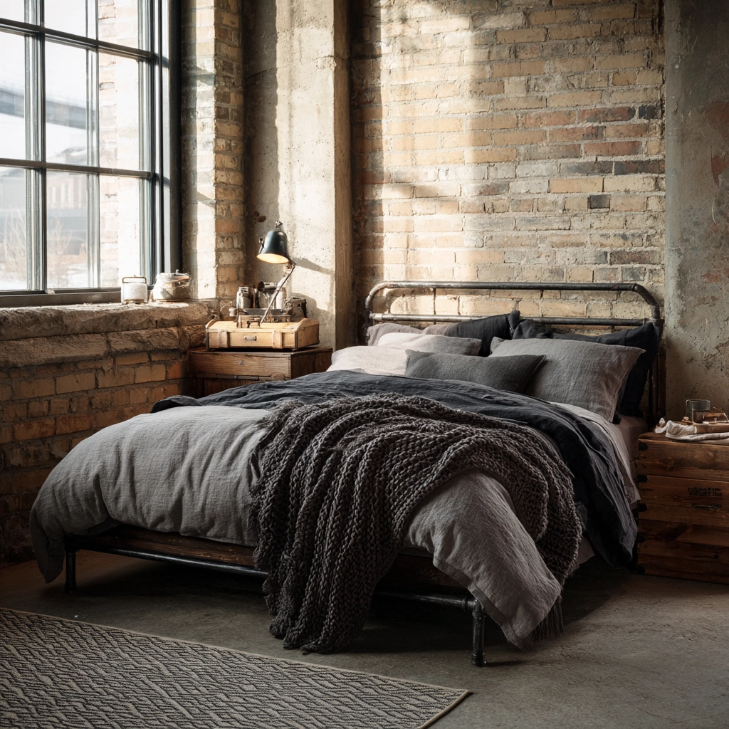 industrial bedroom design 1
