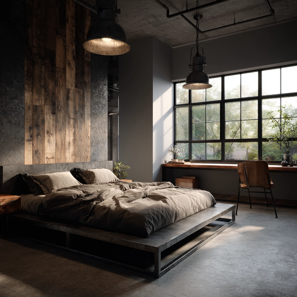 industrial bedroom design 10
