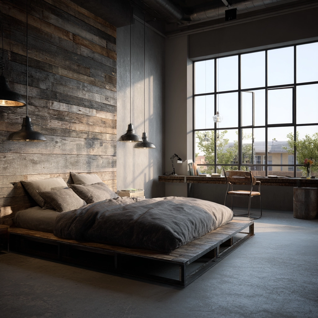 industrial bedroom design 12