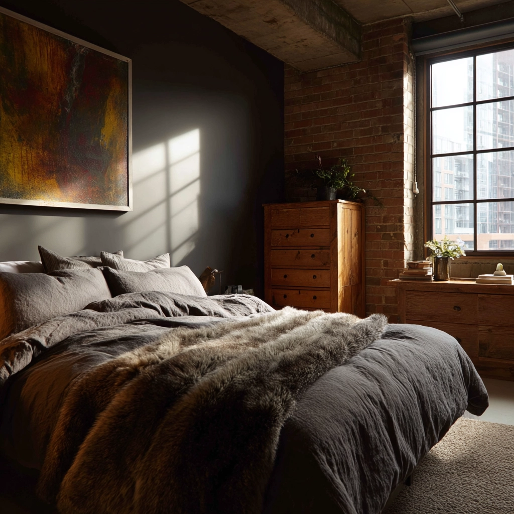 industrial bedroom design 15