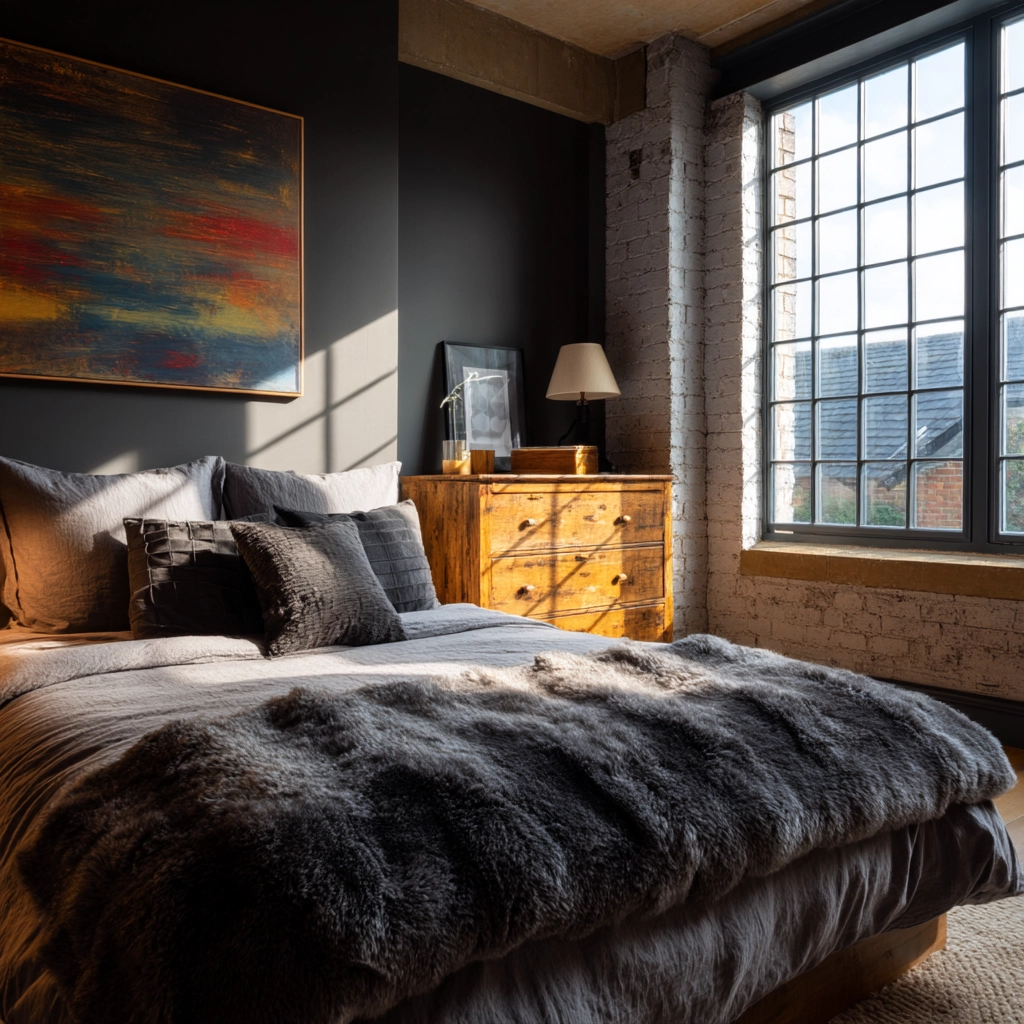 industrial bedroom design 16