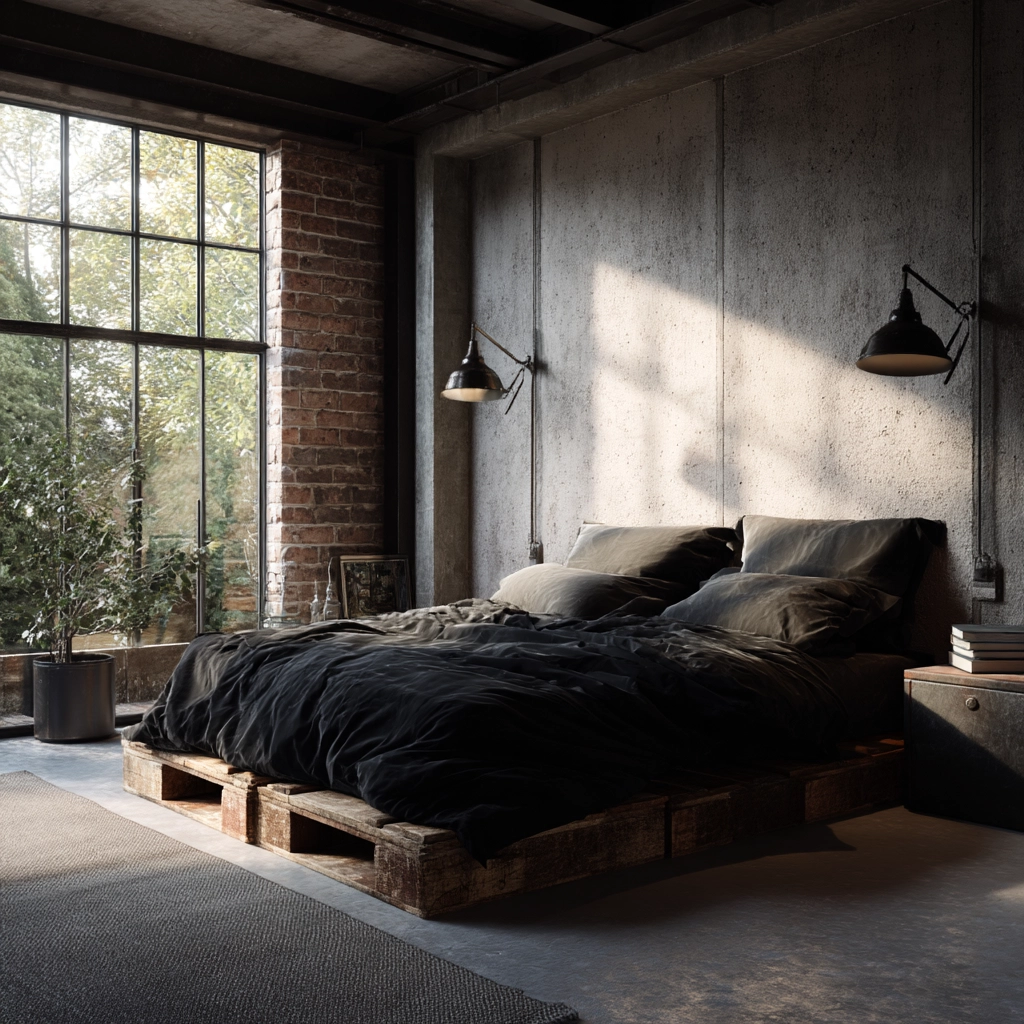 industrial bedroom design 26