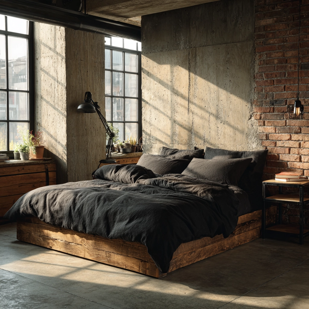 industrial bedroom design 27