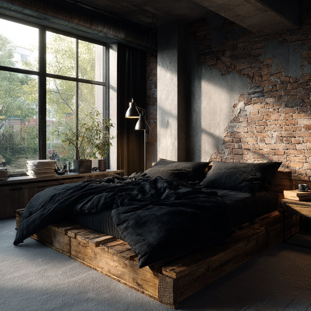industrial bedroom design 28