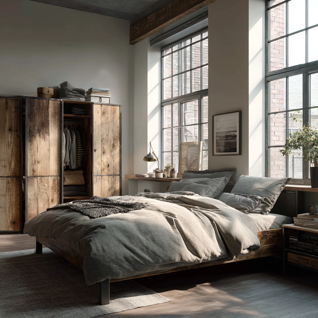 industrial bedroom design 30