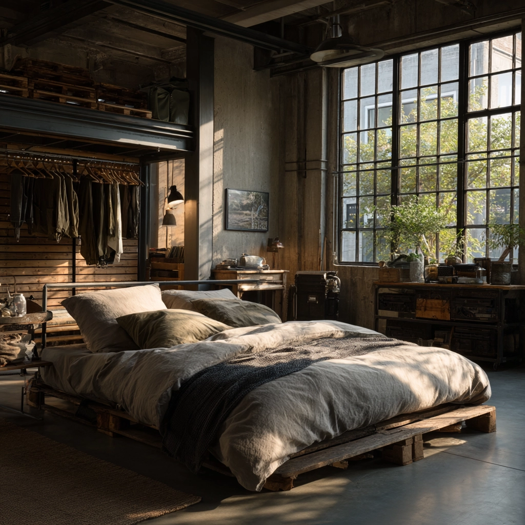 industrial bedroom design 32
