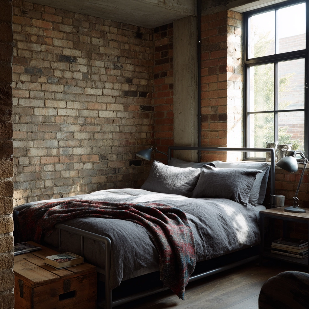 industrial bedroom design 37