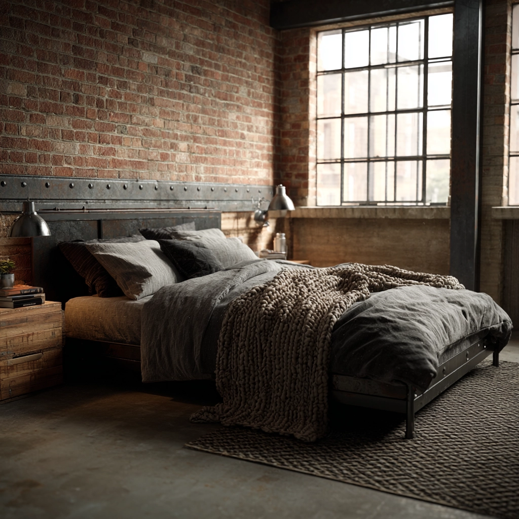 industrial bedroom design 4