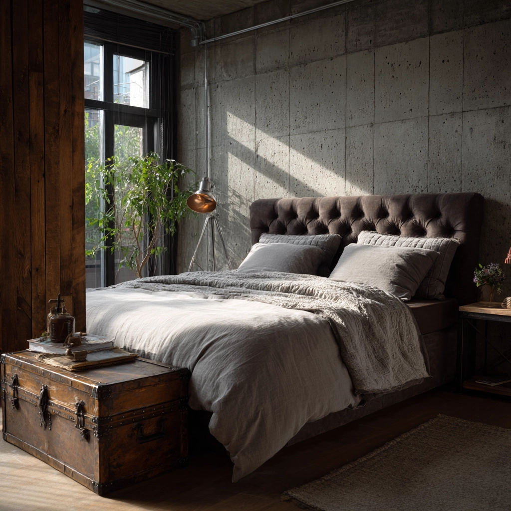 industrial bedroom design 43