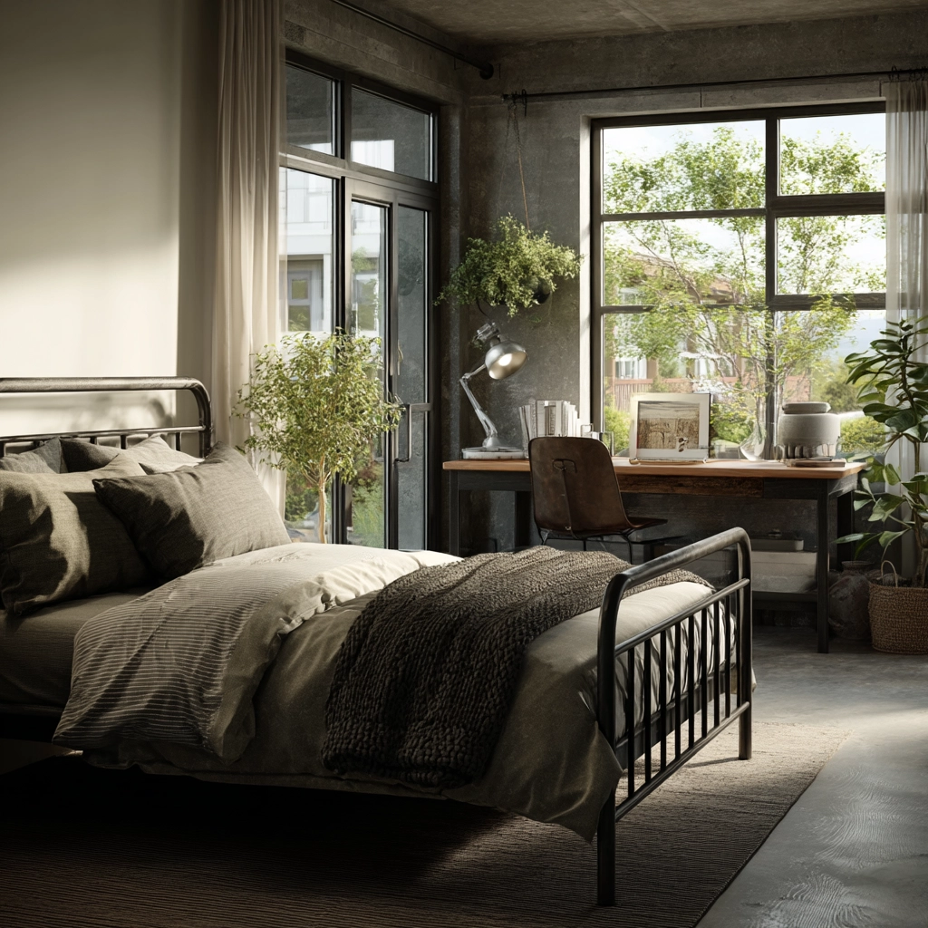 industrial bedroom design 47