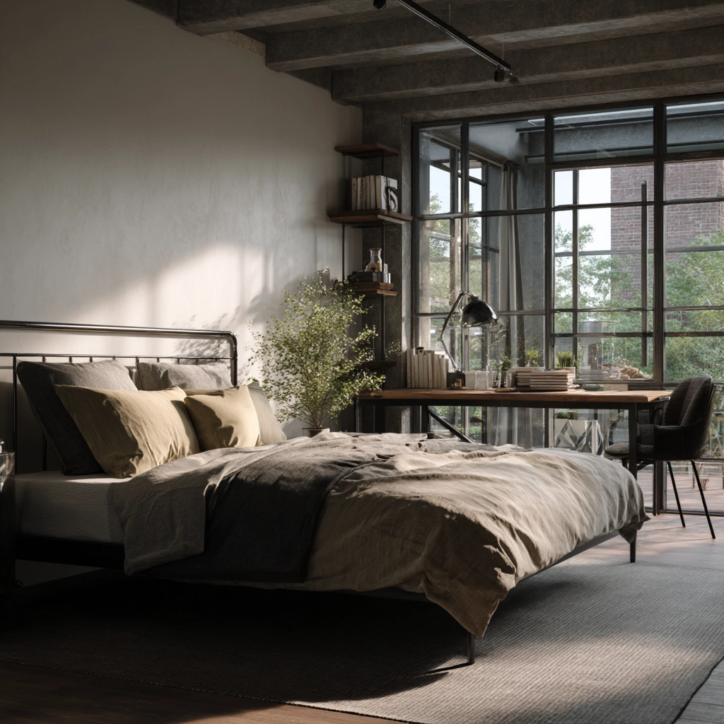 industrial bedroom design 48