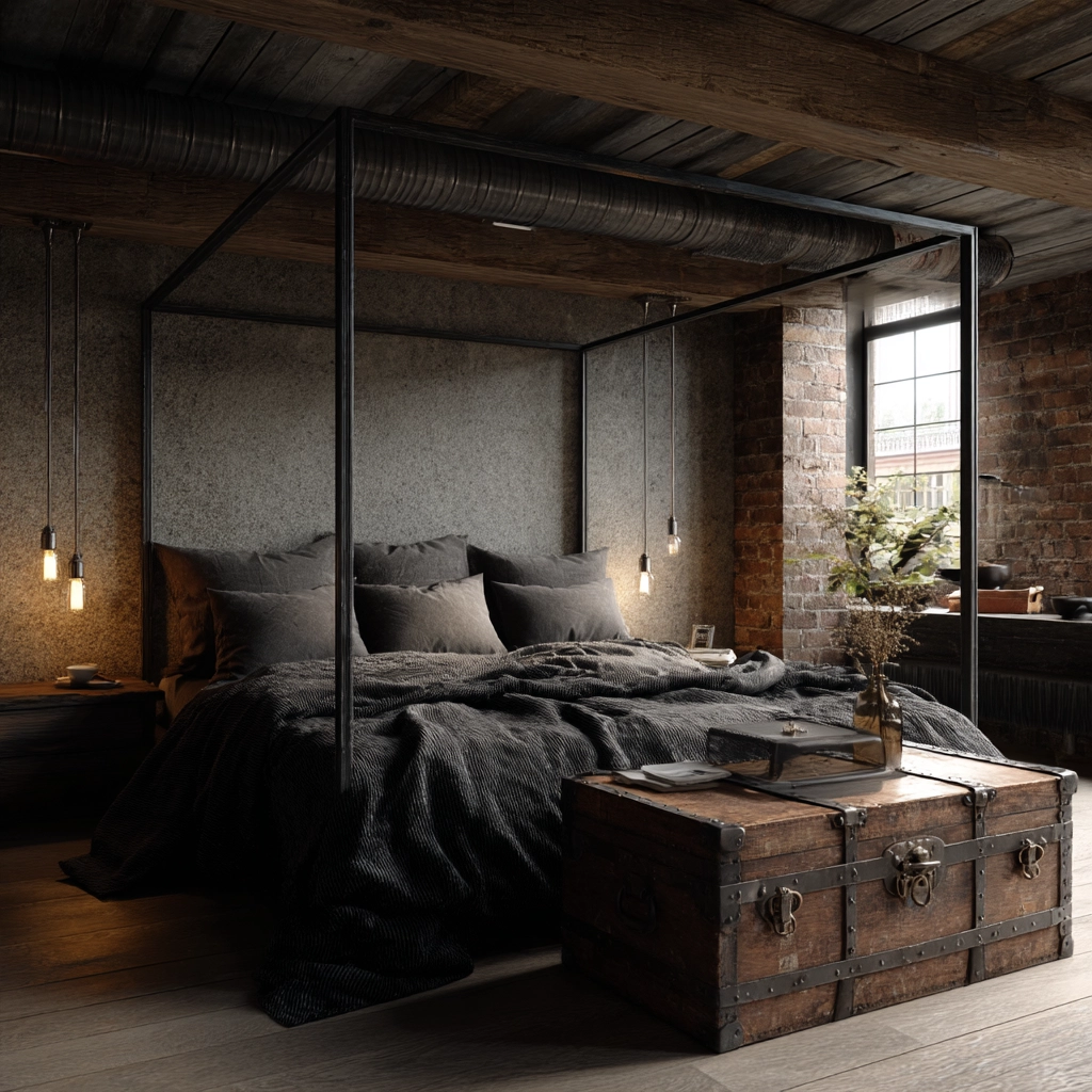 industrial bedroom design 5