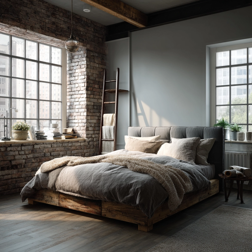industrial bedroom design 53