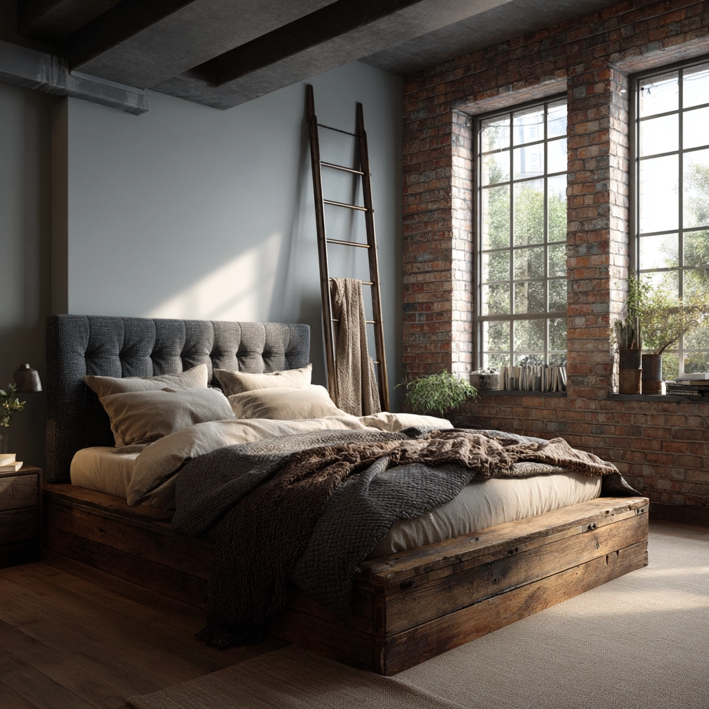 industrial bedroom design 54