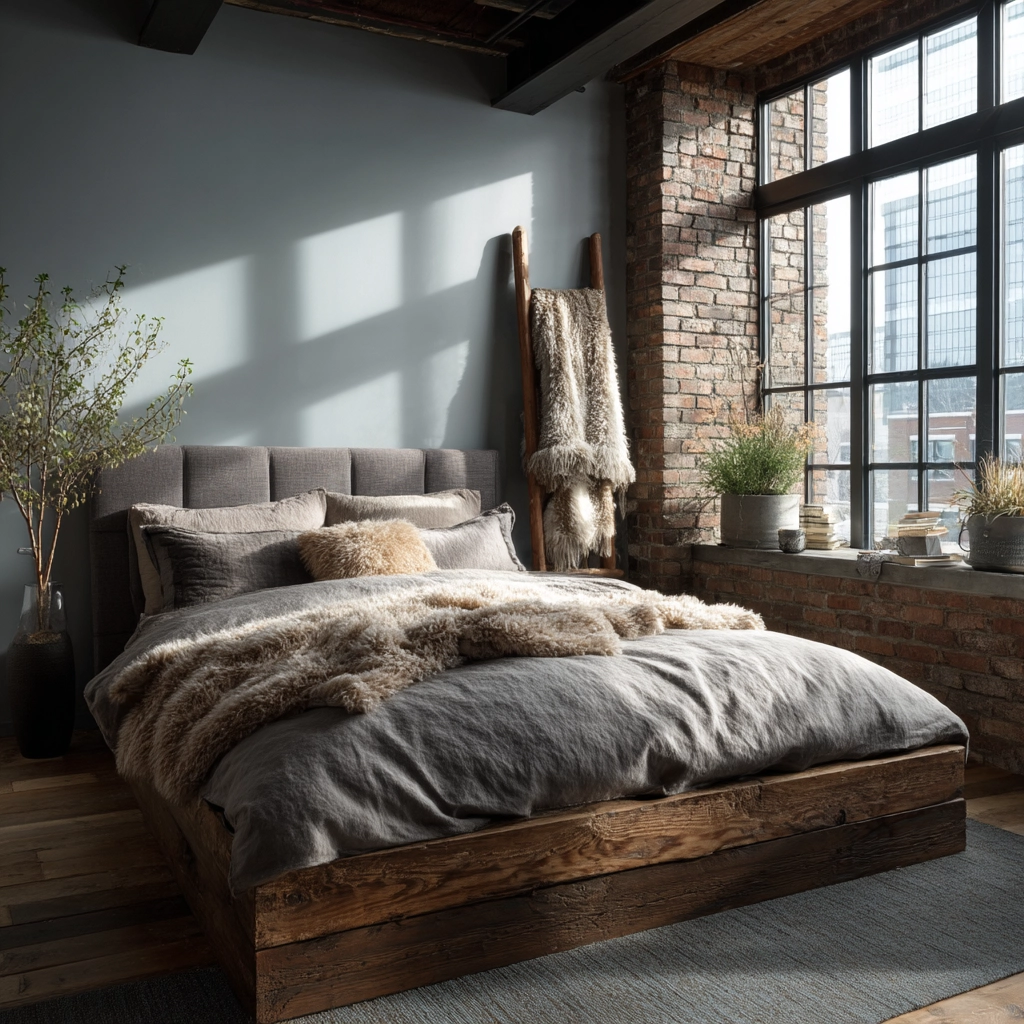 industrial bedroom design 55