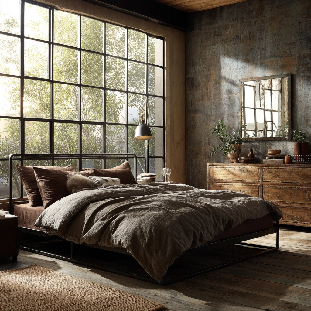 industrial bedroom design 58