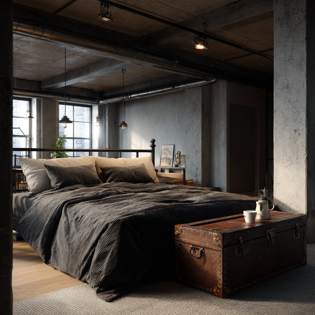 industrial bedroom design 6