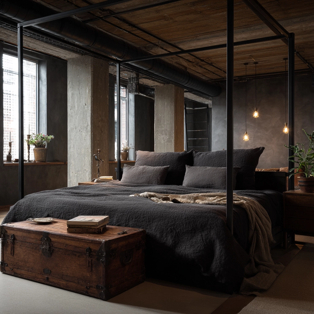 industrial bedroom design 8