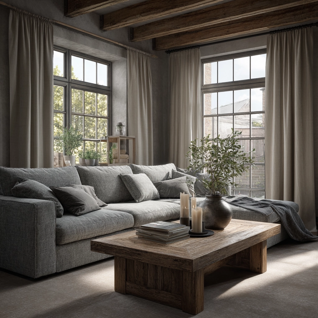 industrial farmhouse living room 41