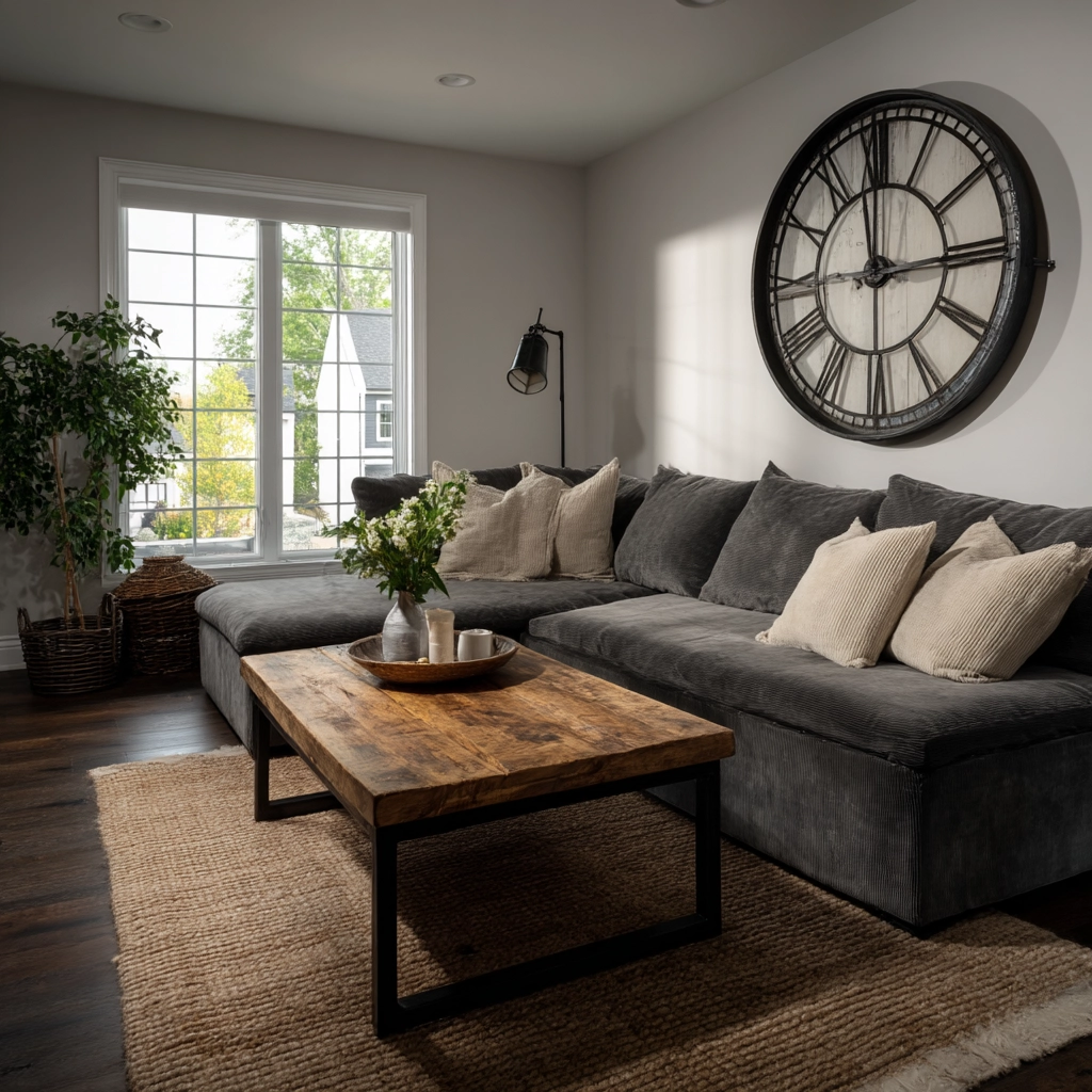 industrial farmhouse living room 47