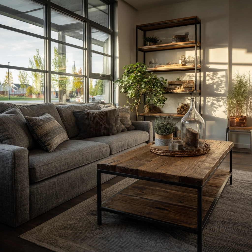 industrial farmhouse living room 55