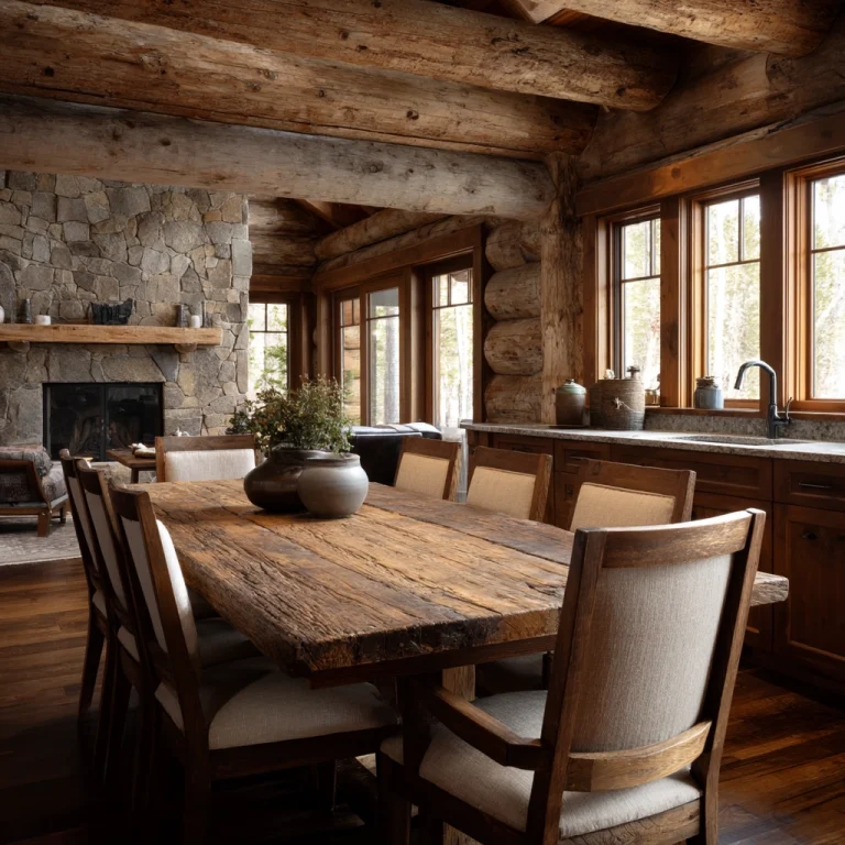 log home kitchens 1