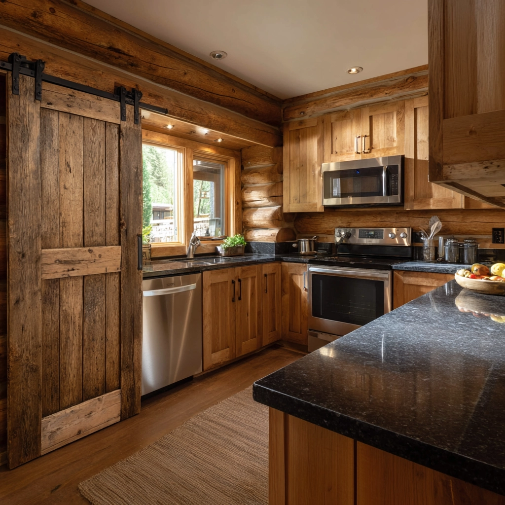 log home kitchens 13