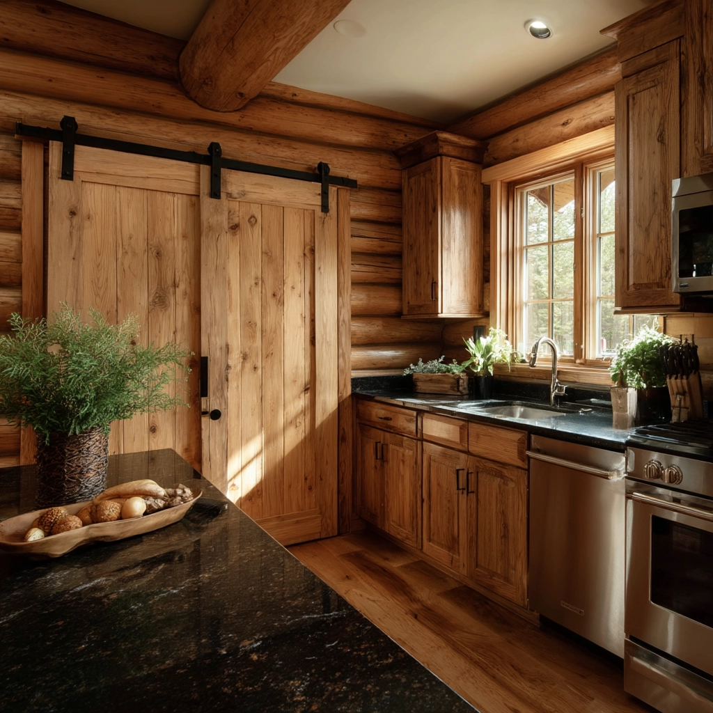 log home kitchens 15