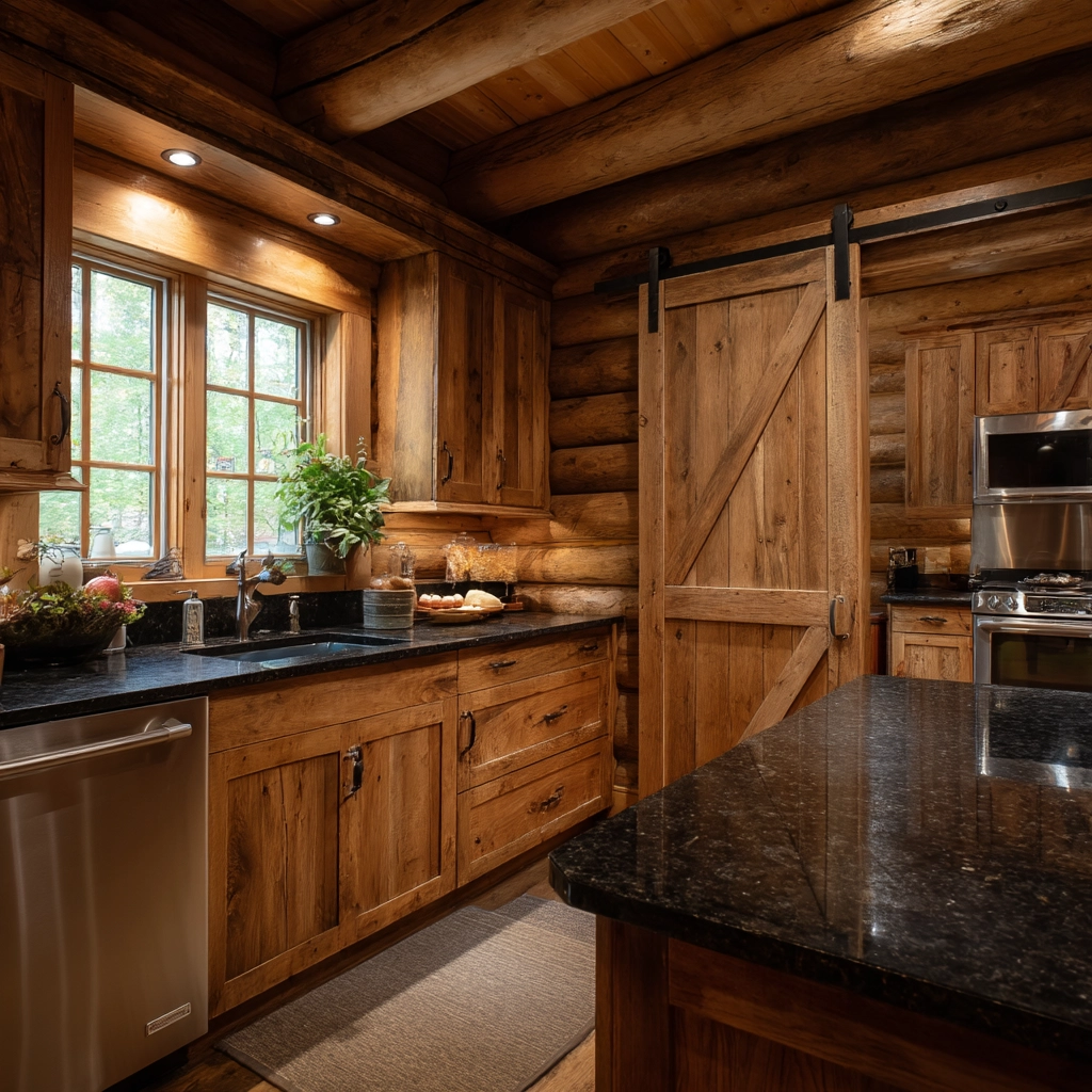 log home kitchens 16