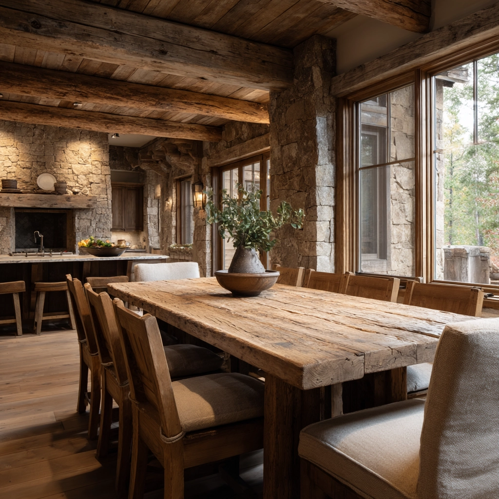 log home kitchens 2