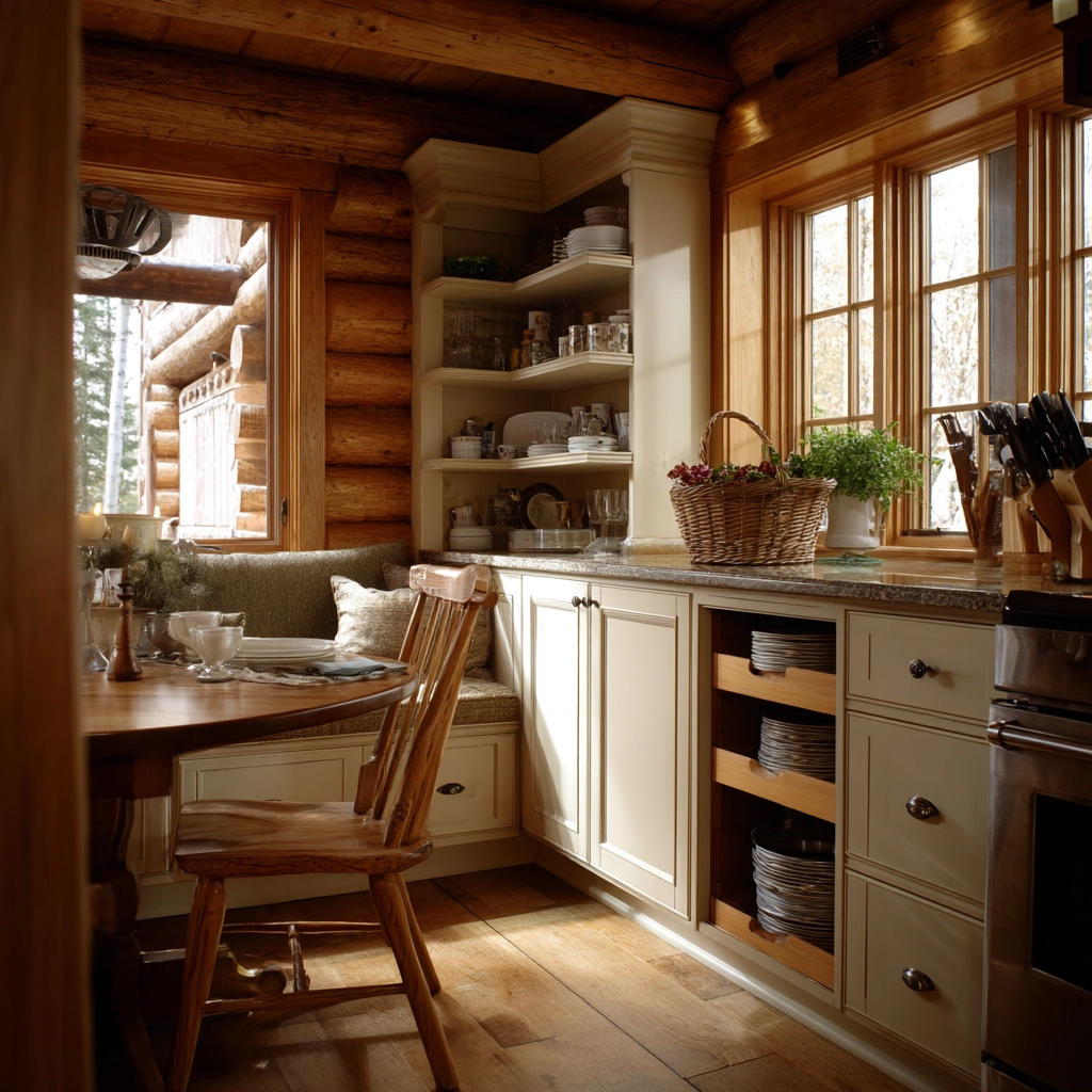 log home kitchens 23