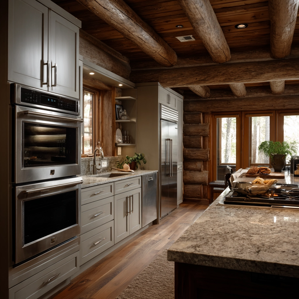 log home kitchens 25